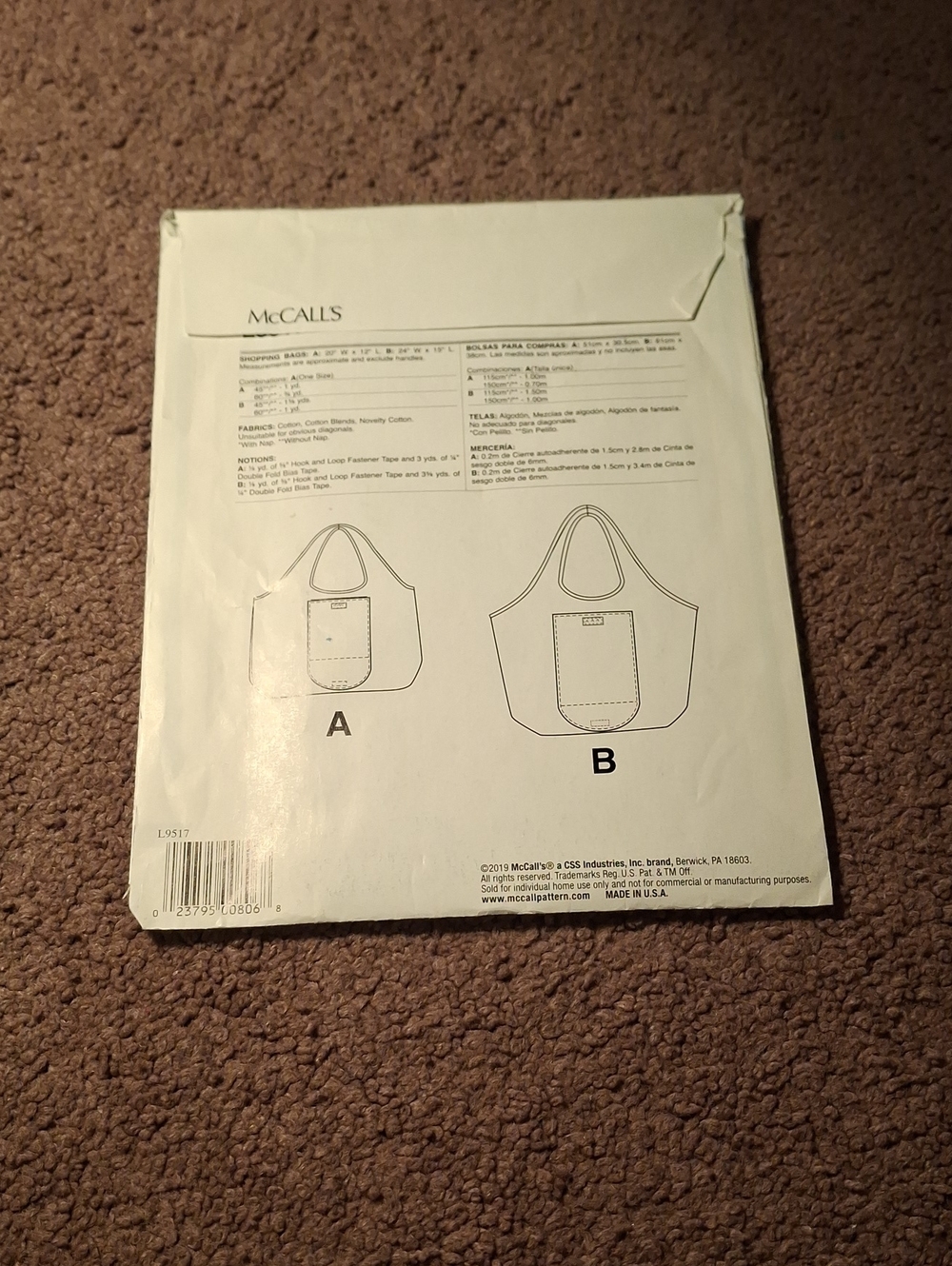 L9517 McCall's Pattern - Picture 2 of 2